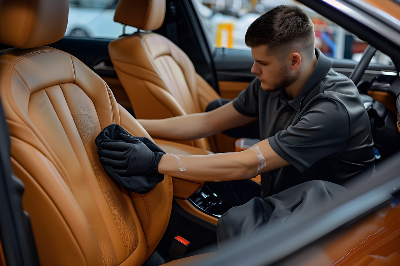 Interior de carro de luxo